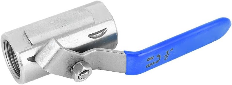 Wide Ball Valve Threaded Semi - Steel 201 Stainless Steel, DN15 DN20 DN25 Options - Durable Floating Ball Valve, Alkali, Manual Control for Industrial Water Use (DN15 1/2") - Image 1