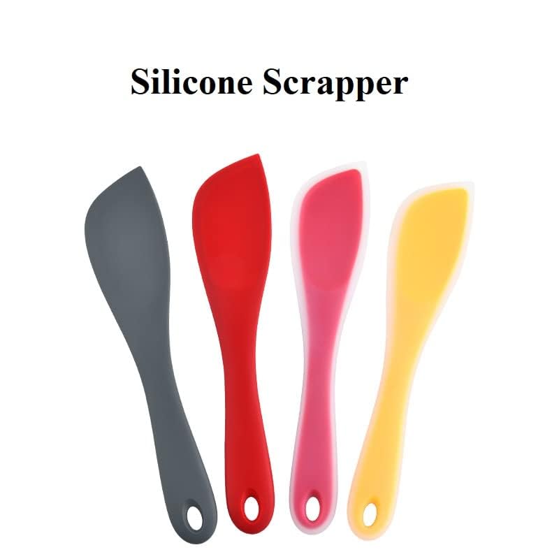KESESU Silicone Spatulas Rubber Spatula Heat Resistant Seamless One Piece Design NonStick Flexible Scrapers Baking Mixing Tool One Piece Design Random Color Set of 2 - Image 3