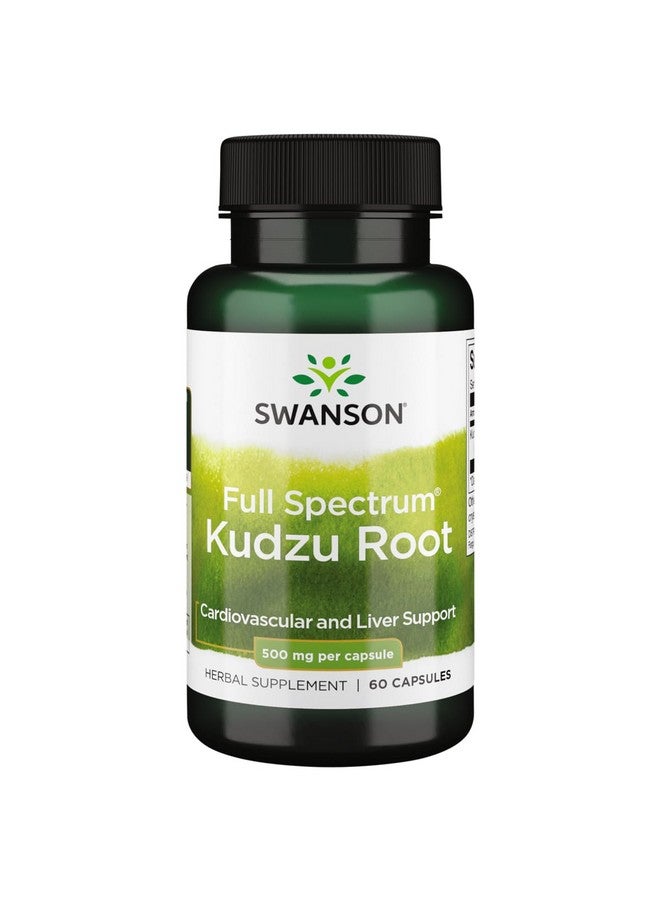Swanson Kudzu Root 500 Mg 60 Capsules - Image 1