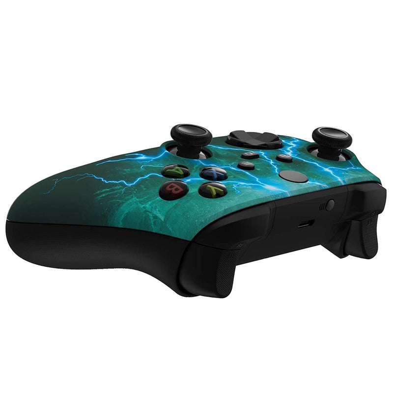 Premium Controllerz Store Xbox Series & One Soft Touch Design Custom Gaming Controller for Xbox Series & One -Soft Shell for Comfort Grip X - (Lightning) - Image 5