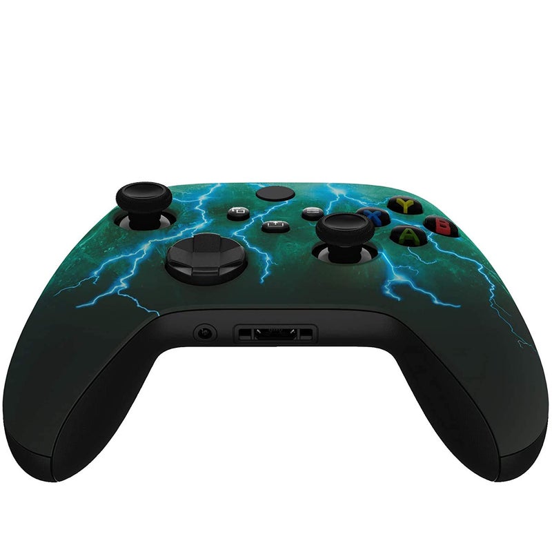 Premium Controllerz Store Xbox Series & One Soft Touch Design Custom Gaming Controller for Xbox Series & One -Soft Shell for Comfort Grip X - (Lightning) - Image 4