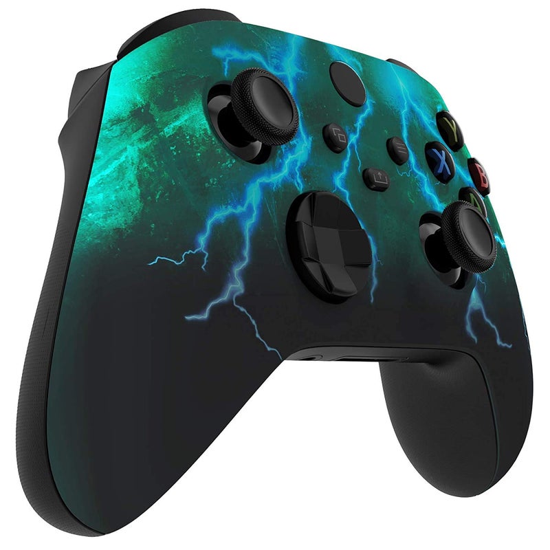 Premium Controllerz Store Xbox Series & One Soft Touch Design Custom Gaming Controller for Xbox Series & One -Soft Shell for Comfort Grip X - (Lightning) - Image 2