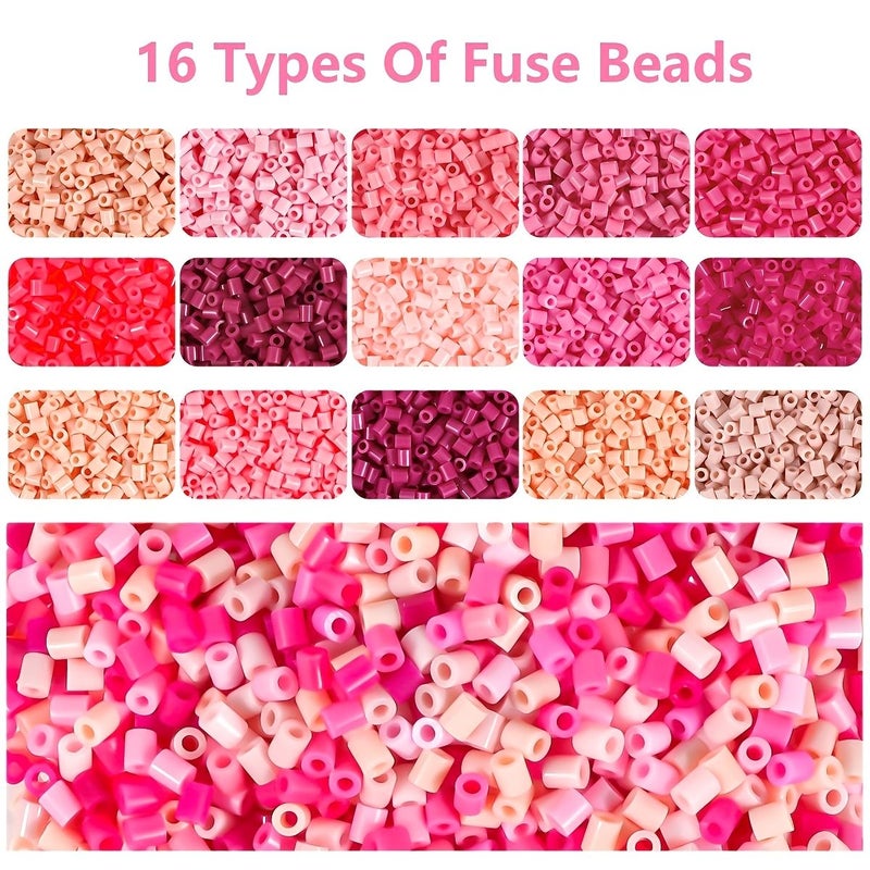 3015Pcs E Series Pink Fuse Beads 2.6mm For Flower Ornaments DIY Craft - Image 1