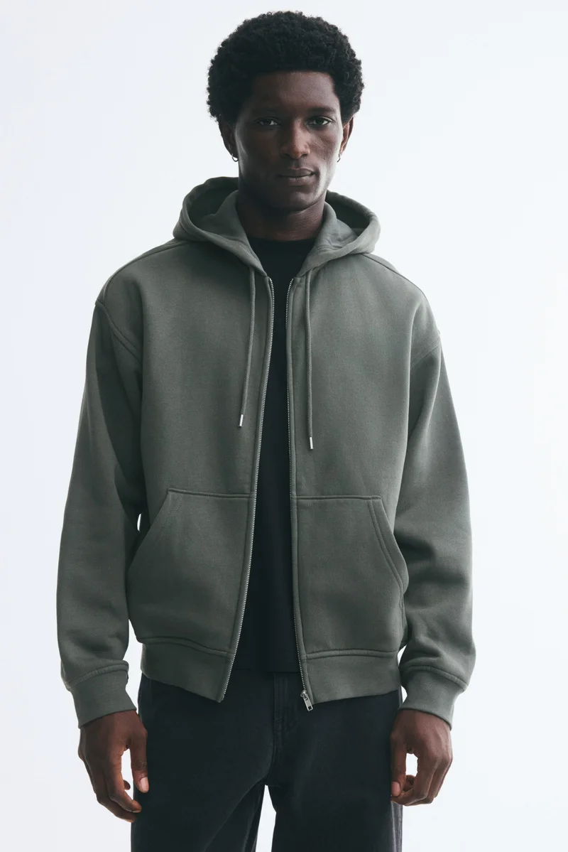 Loose Fit Zip-through hoodie