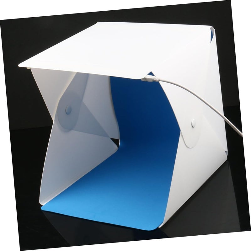 Small Portable Photo Studio Light Tent with LED Lighting Cube and Dual-Color Backdrops, Foldable Mini Light Box for Product Photography and Shooting - Image 4