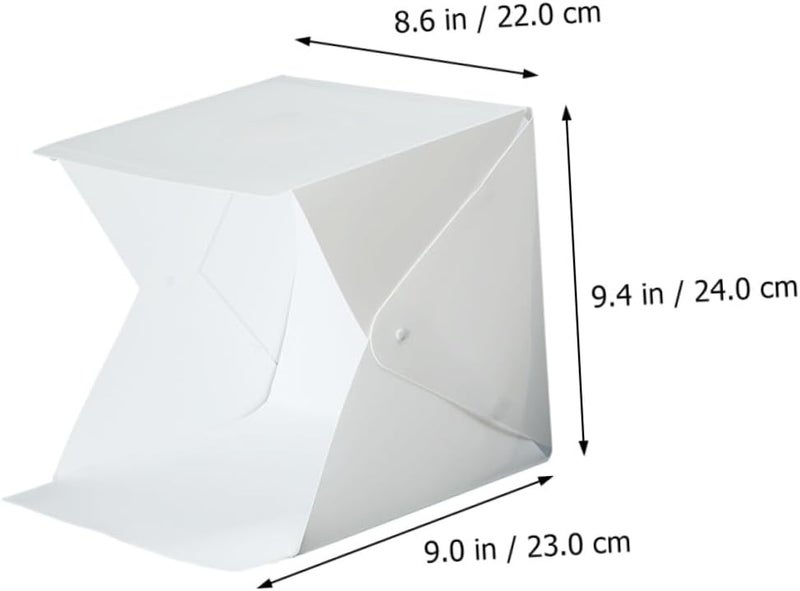 Small Portable Photo Studio Light Tent with LED Lighting Cube and Dual-Color Backdrops, Foldable Mini Light Box for Product Photography and Shooting - Image 2