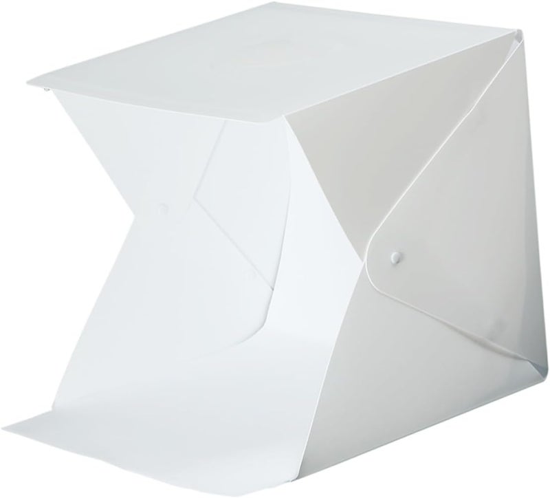 Small Portable Photo Studio Light Tent with LED Lighting Cube and Dual-Color Backdrops, Foldable Mini Light Box for Product Photography and Shooting - Image 1
