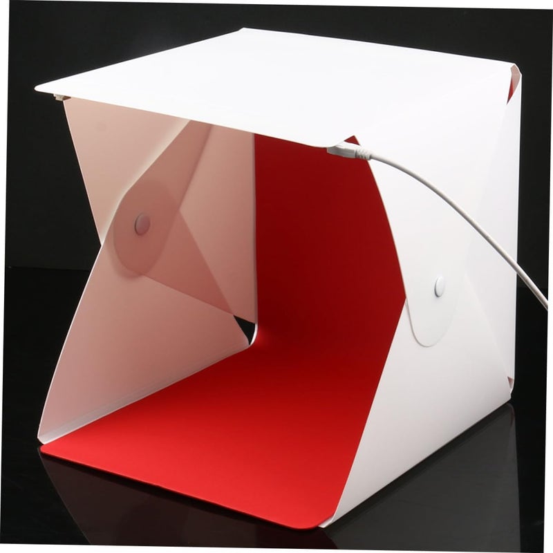 Small Portable Photo Studio Light Tent with LED Lighting Cube and Dual-Color Backdrops, Foldable Mini Light Box for Product Photography and Shooting - Image 5