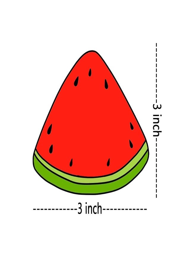 Topabel Watermelon Stickers 3 Inch Summer Watermelon Shape Name Stickers for Back to School Walls Book Room Bulletin Borders Supplies,50 Pcs - Image 2