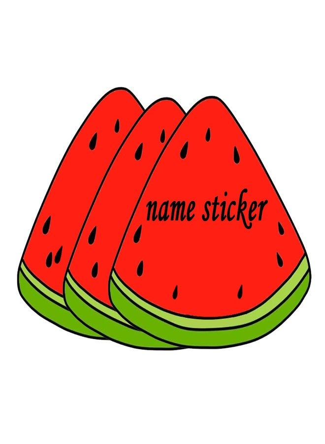 Topabel Watermelon Stickers 3 Inch Summer Watermelon Shape Name Stickers for Back to School Walls Book Room Bulletin Borders Supplies,50 Pcs - Image 1