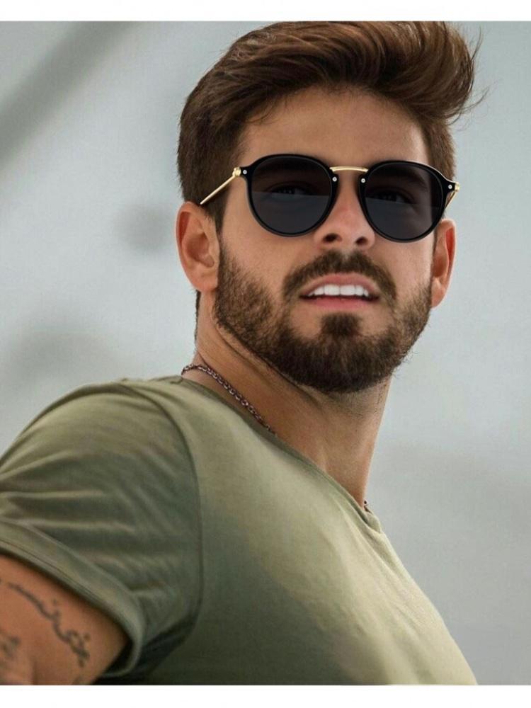 Police RB Men's Cycling Glasses Classic 80's Retro Style Design Polarized Sunglasses for Driving Gold Frame - Image 3