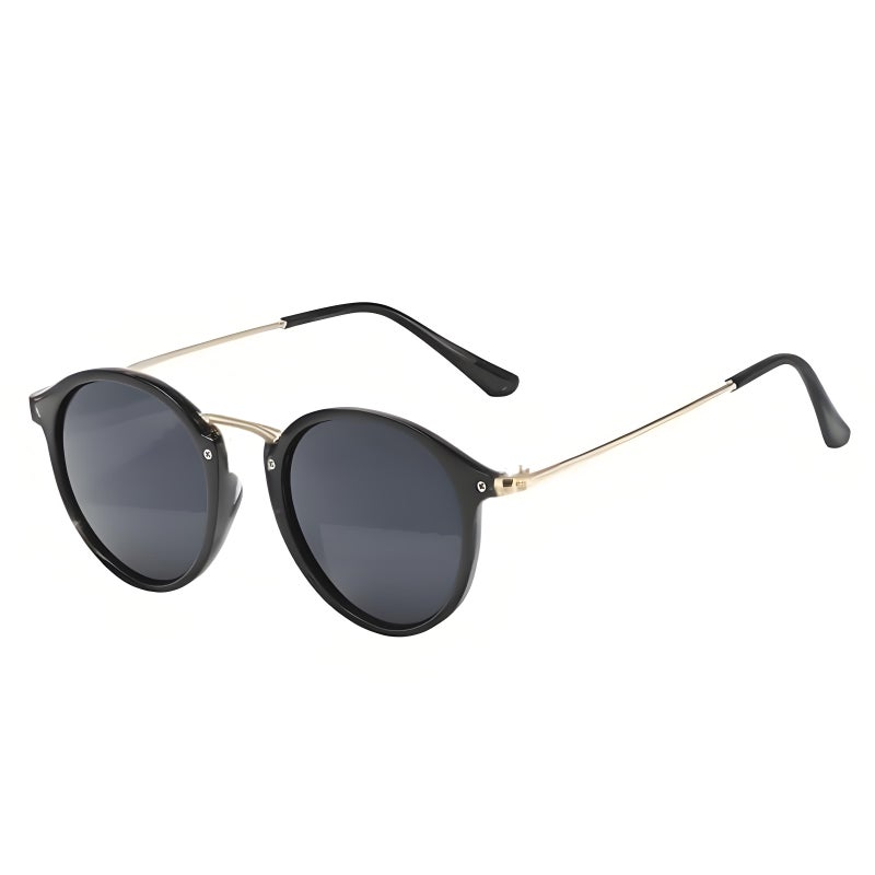 Police RB Men's Cycling Glasses Classic 80's Retro Style Design Polarized Sunglasses for Driving Gold Frame - Image 2