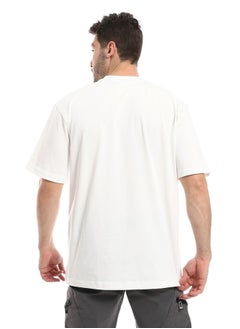 WHITE RABBIT Finger Comfy Printed T-Shirt-White  - Image 3