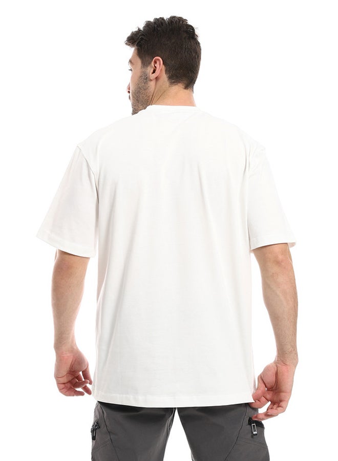 WHITE RABBIT Finger Comfy Printed T-Shirt-White  - Image 3