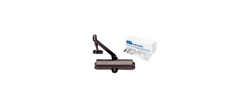 CRL C.R. LAURENCE PR80DU CRL Dark Bronze Adjustable Spring Power Size 2 to 5 Surface Mount Door Closer - Image 1