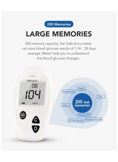 SINOCARE Posted by sinocare Blood Glucose Meter Sizes:17.5*16.3*5  - Image 2