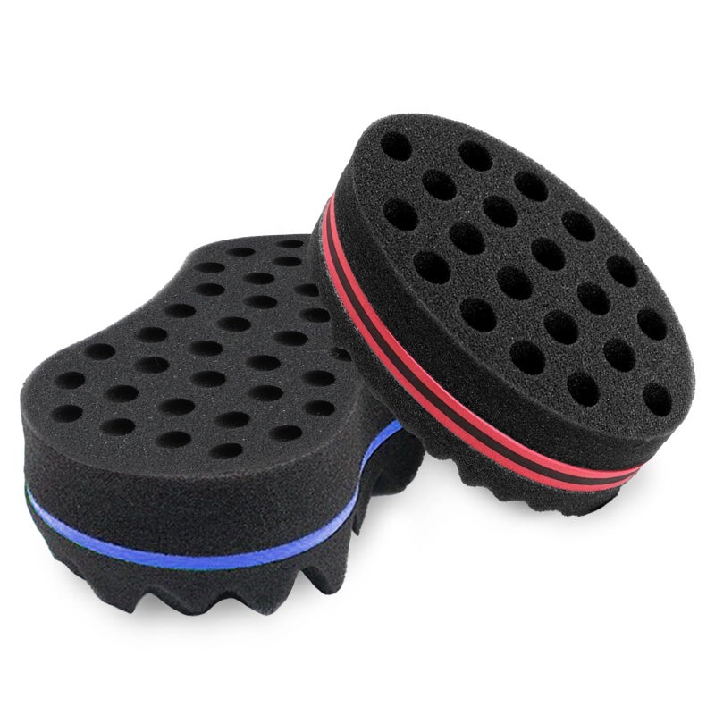 Supaze 2pcs Hair Sponge Twist Comb, Curl Comb and Twist Brush for Men's Curls and Women's Natural Hair - Image 2
