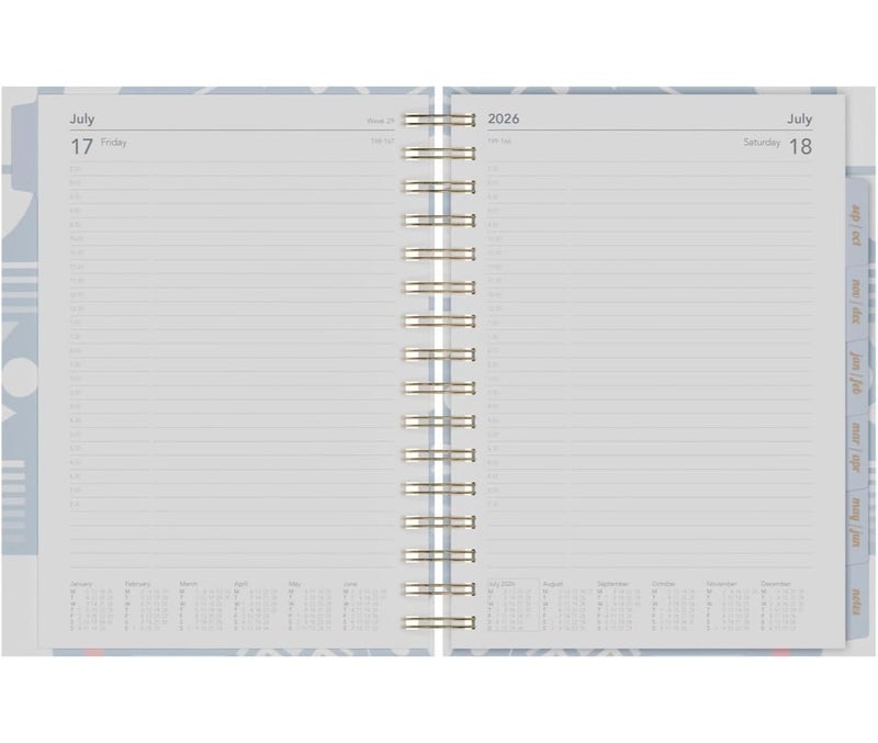 Collins 2026-2027 Mid/Academic Year Planner - 13 Month A5 Day-to-Page - Hard Cover - Collins Debden Scandi Range Black/ Blue (E-PW51M.99-2627) - Image 3