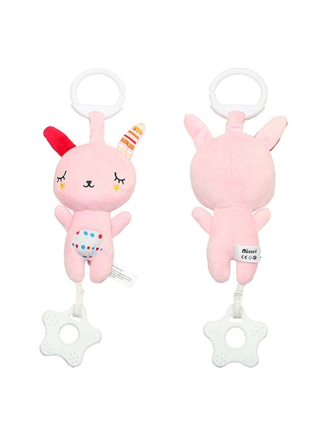 NIBEMINENT Baby Stroller Hanging Toy Musical Crib With Teether Kids - Image 2