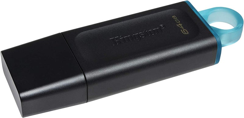فلاش ميموري كينجستون, 64 جيجابايت, DTX/64GB ,USB 3.20 - اسود