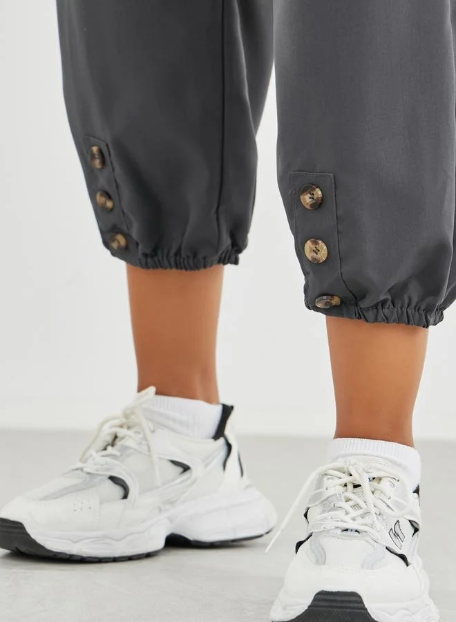 Take Two Take Two Relaxed Fit Cropped Pants with Drawstring