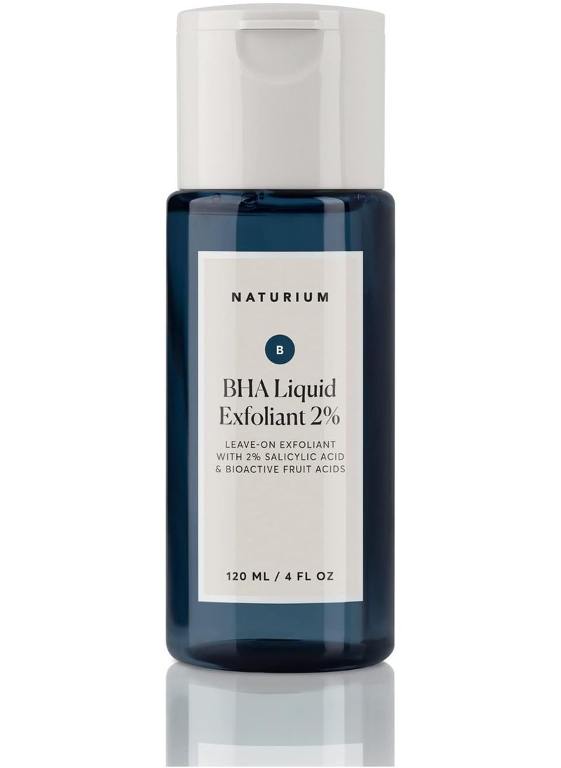 NATURIUM BHA Liquid Exfoliant 2%, Leave-on Face & Skin Care Exfoliating Pore Treatment, with Salicylic Acid & Bioactive Fruit Acids, 4 oz  - Image 2
