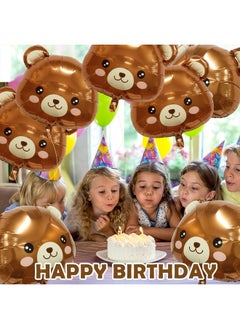 8Pcs Bear Balloon Farm Animal Balloons, Cute Bear Shaped Brown Balloons Foil Balloons for Baby Shower Decorations Animal Birthday Party Jungle Theme Party Decoration, Birthday Party Decor Supplies - pzsku/Z54A246DEDD507329BE9BZ/45/_/1741206426/a7ac7a63-1e2f-446e-a81a-3bdb157dba0a