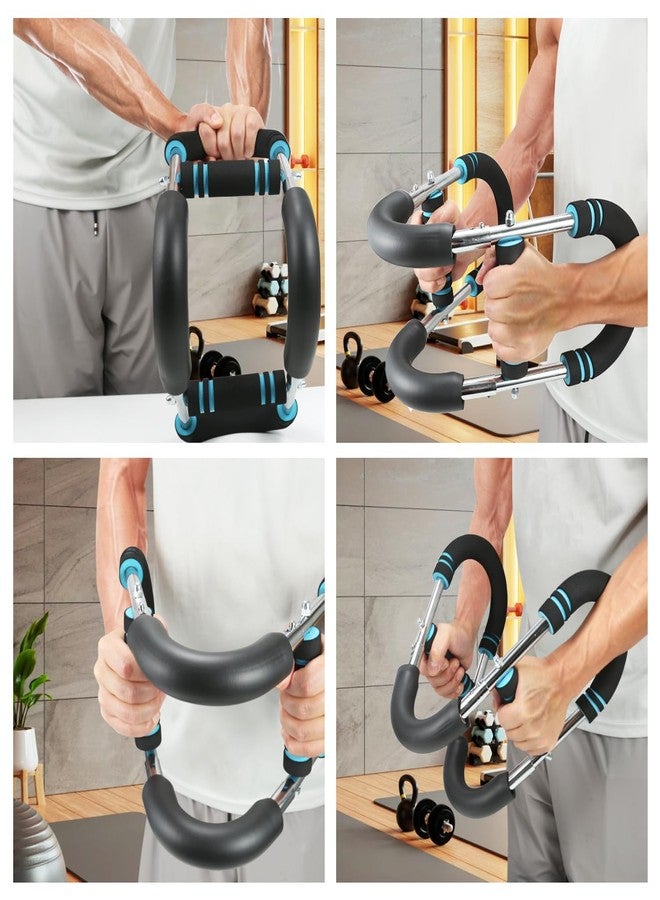 Nvhaly Twister Arm Trainer - Adjustable 60-100lbs Resistance Arm & Chest Workout Equipment for Home Gym Fitness , Arm Strengthener for Men, Power Twister Bar for Biceps, Forearm & Shoulder Training - Image 5