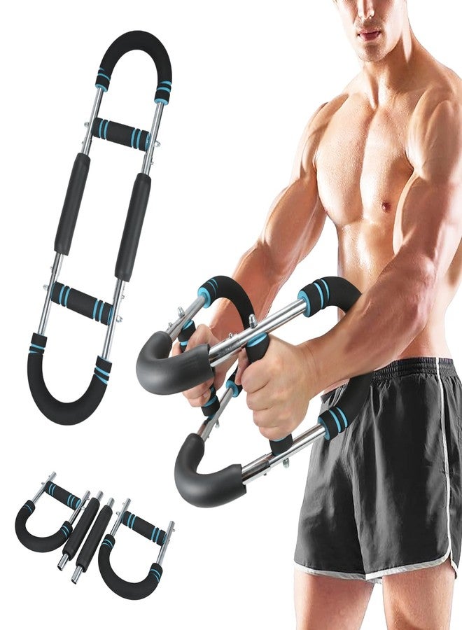 Nvhaly Twister Arm Trainer - Adjustable 60-100lbs Resistance Arm & Chest Workout Equipment for Home Gym Fitness , Arm Strengthener for Men, Power Twister Bar for Biceps, Forearm & Shoulder Training - Image 1