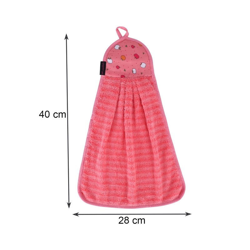 NFI essentials Microfiber Super Absorbent Set of 3 Soft Hand Towel for Kitchen Wash Basin Towel with Hangin Loop Napkin Hand Dry 40x28 cm - Image 4