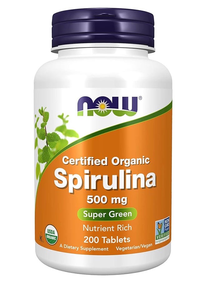 now Spirulina 500 Mg Tab 200 Count 