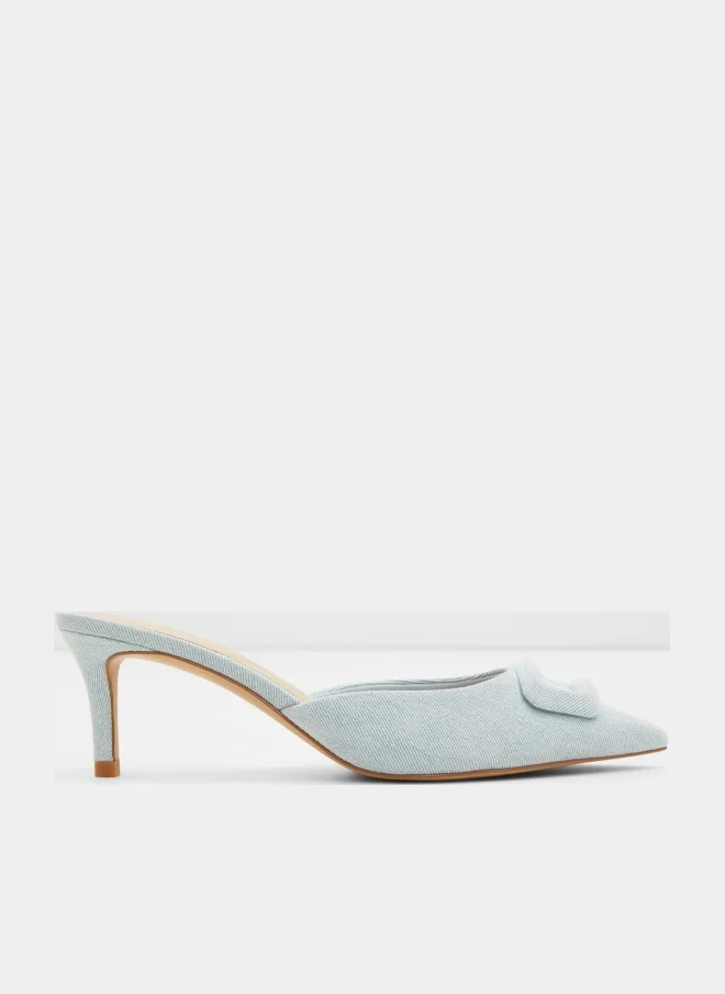 LOUISETTE Pointed Toe Heeled Mules