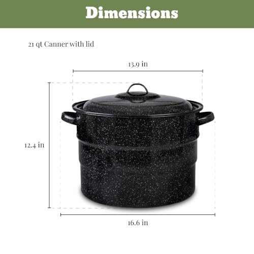 Granite Ware 8 Piece Enamelware Water bath canning Pot with Canning kit and Rack. Canning Supplies Starter Kit - Image 3