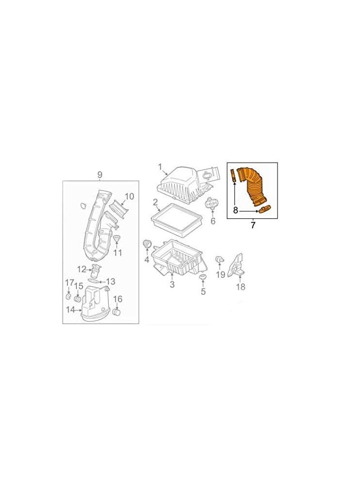 Auto Parts Prodigy Air Cleaner Intake Outlet Duct Hose for 2012-2017 Chevy Sonic 1.6L 1.8L - Image 5