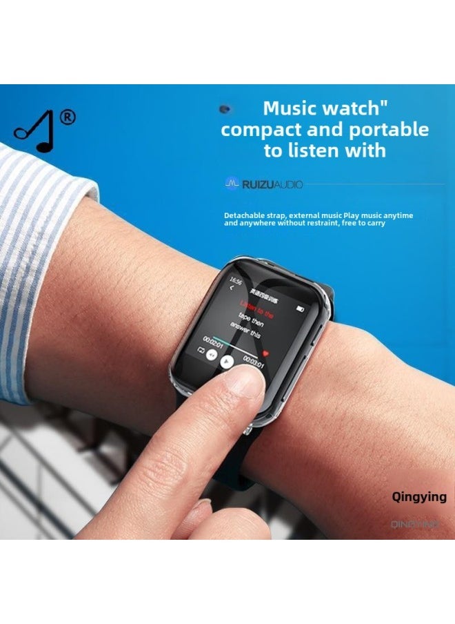 Generic - Watch 3 Small Portable Bluetooth 4 Walkman Student Edition E-book Recording Bracelet Running-Body Color:Black Bare Metal Version-Memory Capacity:32gb_official Standard Configuration - Image 1