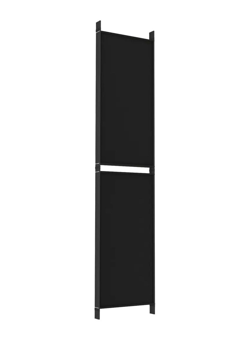 فيداكسل مقسم غرفة 5 ألواح أسود قماش 250x220 سم  - Image 4