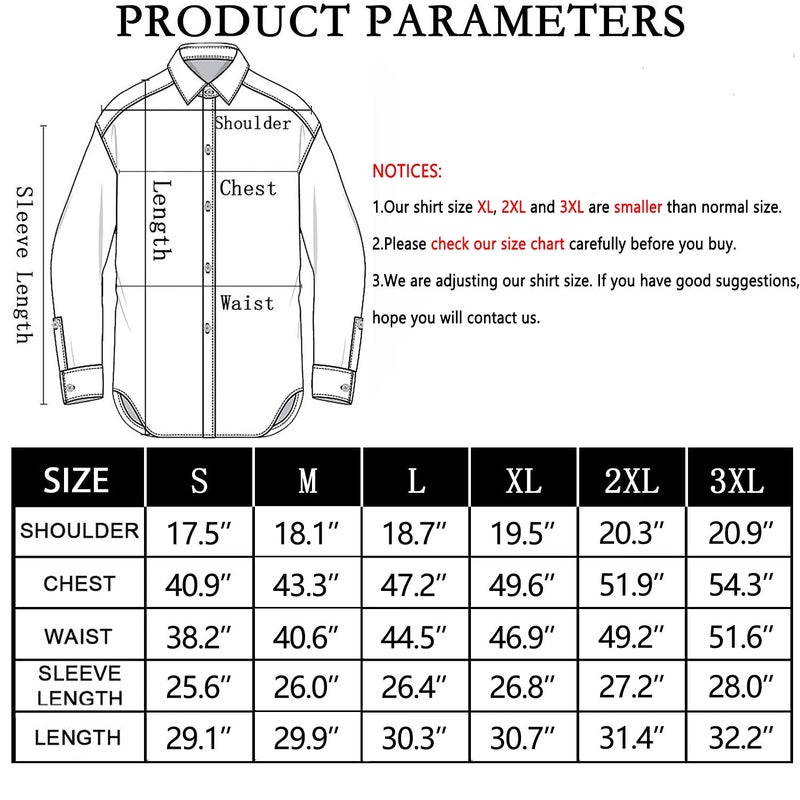 Hi-Tie Men Dress Shirts Long Sleeve Casual Button Down Regular Fit Shirts Formal Wedding Button Up Business Party Shirt,Black,Medium - Image 4