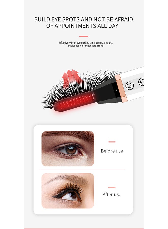 Toshionics USB Rechargeable Electric Eyelash Curler For Quick Natural Curling Black - Image 5