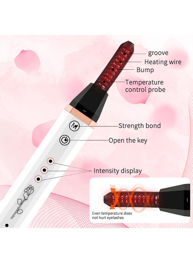 Toshionics USB Rechargeable Electric Eyelash Curler For Quick Natural Curling Black - Image 2