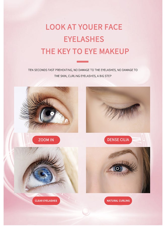 Toshionics USB Rechargeable Electric Eyelash Curler For Quick Natural Curling Black - Image 3