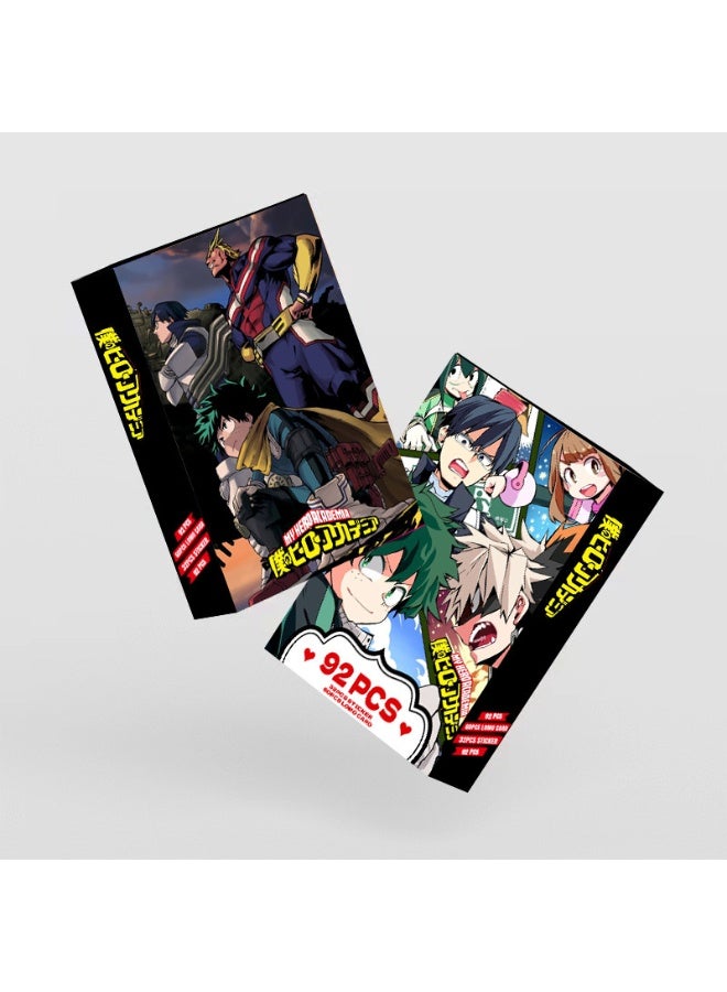 NIBEMINENT 92 Pcs Cartoon My Hero Academia Double-sided Lomo Cards Card For Fans Collection Gifts - Image 2