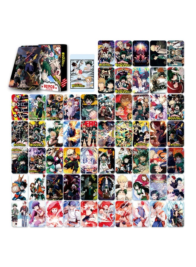 NIBEMINENT 92 Pcs Cartoon My Hero Academia Double-sided Lomo Cards Card For Fans Collection Gifts - Image 3