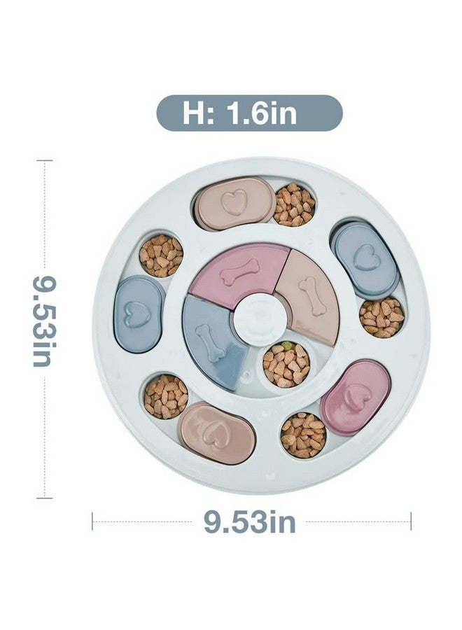 Pet Puzzle Toy For Dispensing Treats, Pet Toys Game For Training And Slow Feed, Non-Slip Feeder Designed For Dog, Puppies, Cats And Kittens (Round Shape) (Multicolour) - Image 3