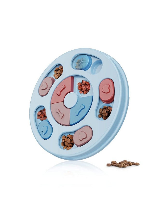 Pet Puzzle Toy For Dispensing Treats, Pet Toys Game For Training And Slow Feed, Non-Slip Feeder Designed For Dog, Puppies, Cats And Kittens (Round Shape) (Multicolour) - Image 5