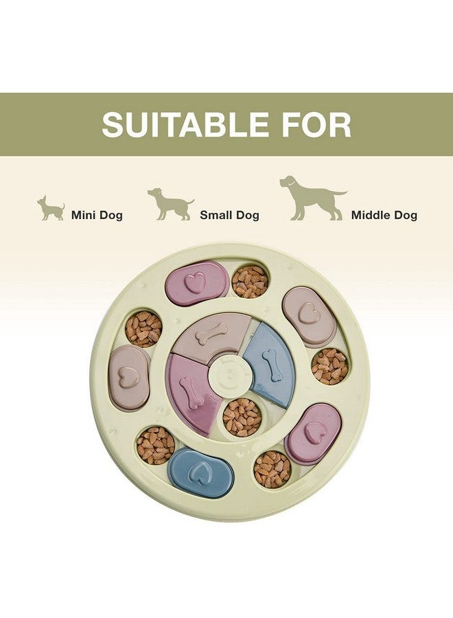 Pet Puzzle Toy For Dispensing Treats, Pet Toys Game For Training And Slow Feed, Non-Slip Feeder Designed For Dog, Puppies, Cats And Kittens (Round Shape) (Multicolour) - Image 4