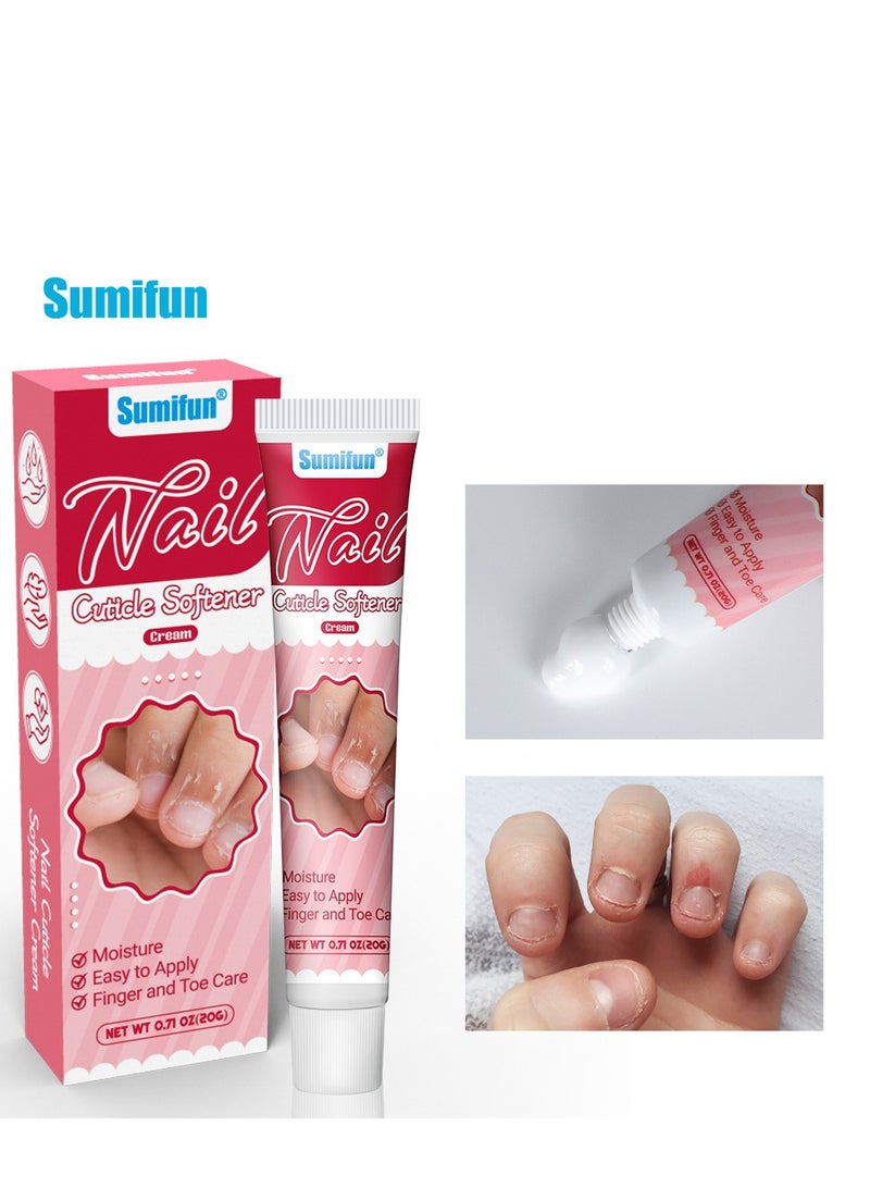سوميفون كريم تنعيم بشرة الأظافر، الجلد الميت للأظافر، كريم تنعيم، أظافر الأصابع، كريم إصلاح، مانيكير 20 جرام - Image 1