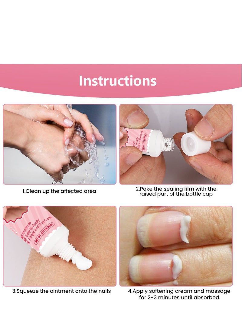 سوميفون كريم تنعيم بشرة الأظافر، الجلد الميت للأظافر، كريم تنعيم، أظافر الأصابع، كريم إصلاح، مانيكير 20 جرام - Image 3