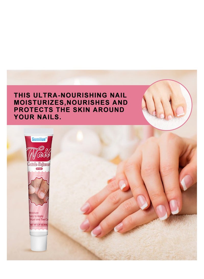 سوميفون كريم تنعيم بشرة الأظافر، الجلد الميت للأظافر، كريم تنعيم، أظافر الأصابع، كريم إصلاح، مانيكير 20 جرام - Image 4