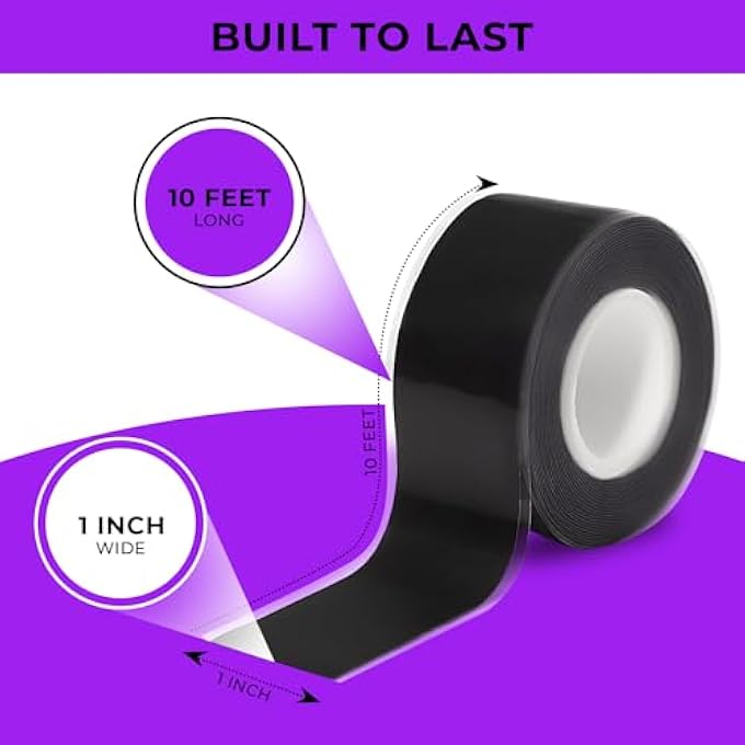 rayihni Silicon Grip Tape For Pull Up Bar - Non-Slip Fusion Silicon Wrap For Barbells, Dumbbells, Sports And Gym Equipment - Waterproof Rubber Tape For Handles -1 Inch X 10 Ft - Image 4