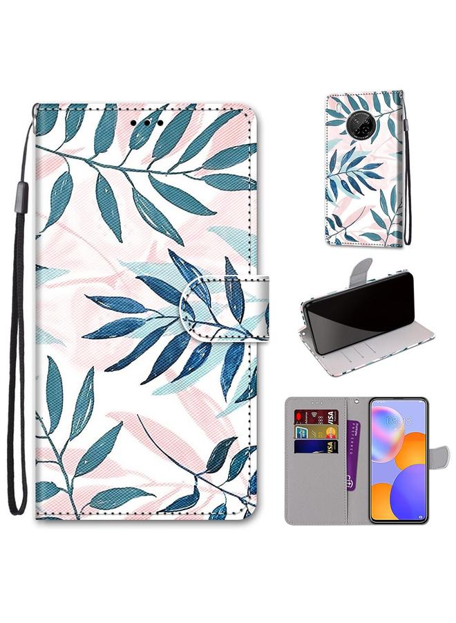 S-TOP Case For Huawei Y9a Coloured Drawing Cross Texture Horizontal Flip PU Leather Case with Holder & Card Slots & Wallet & Lanyard - Image 1